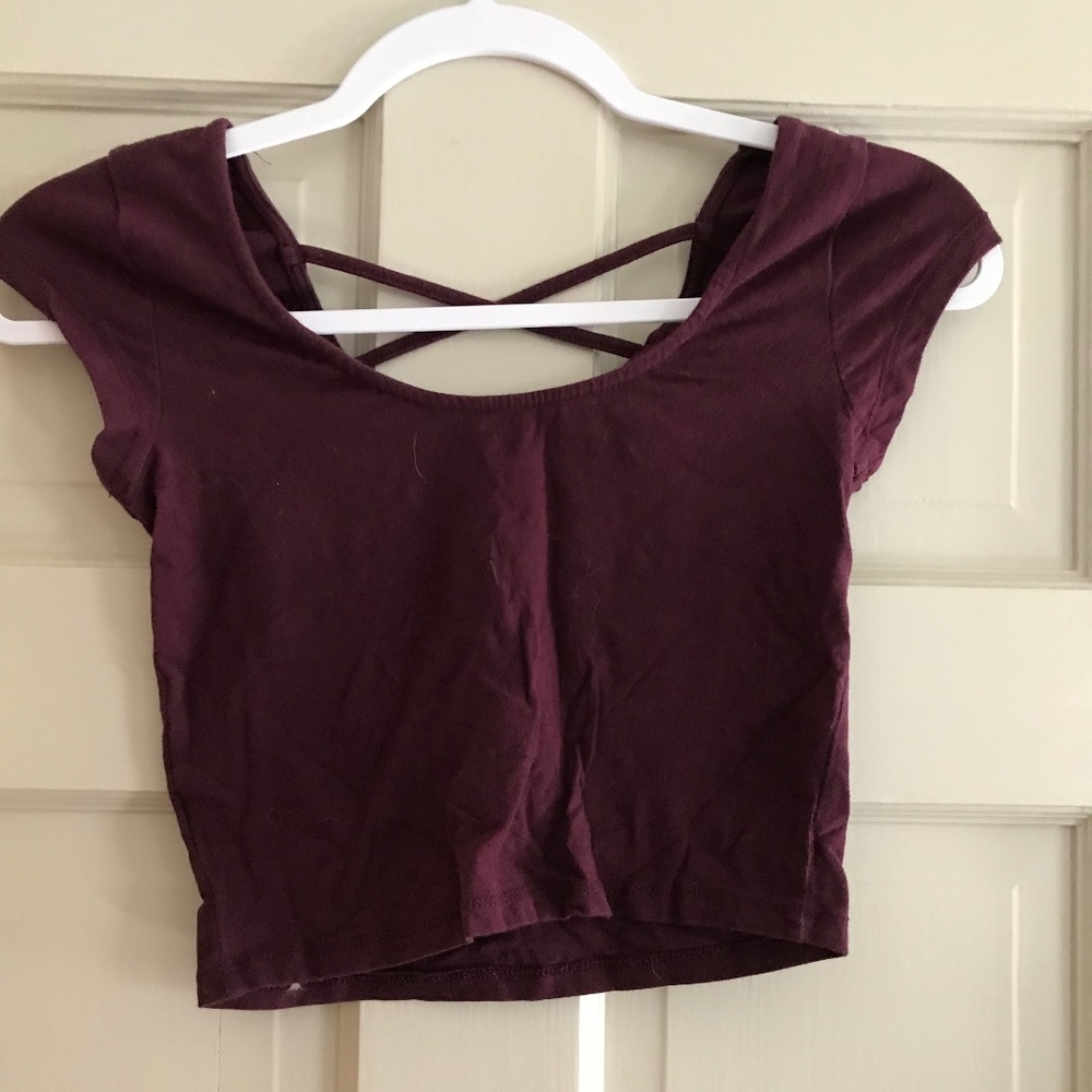 Purple Crop Top